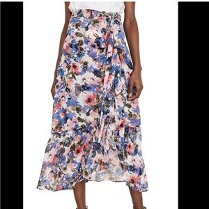 Misa Los Angeles Floral Wrap Skirt